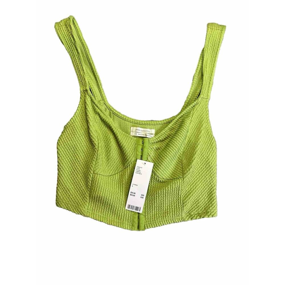 Urban Outfitters Green Crop Top